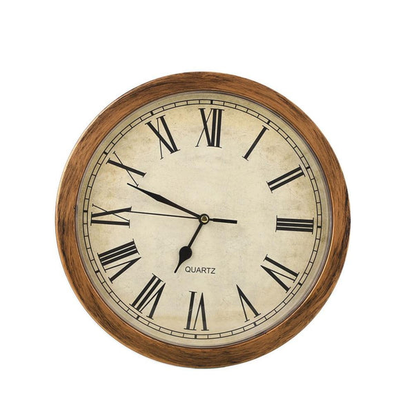 Golden Wall Clock Secret Safe